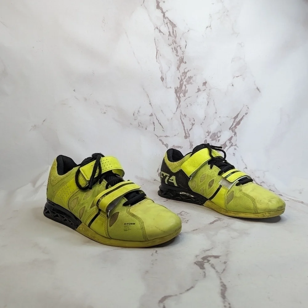 Reebok CrossFit Shoe Men 9 Yellow U Form Lifter Plus 2.0 CF74 109353471